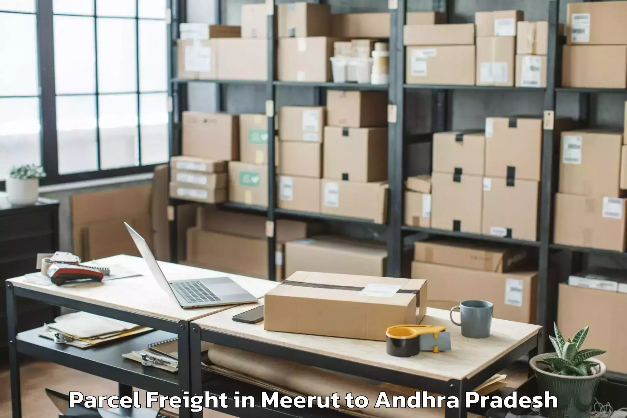 Easy Meerut to Kanaganapalle Parcel Freight Booking